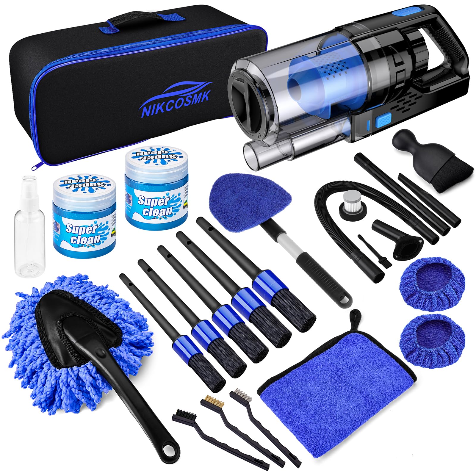 Amazon.com: 17pcs Car Detailing Kit Interior Cleaner, Car Interior